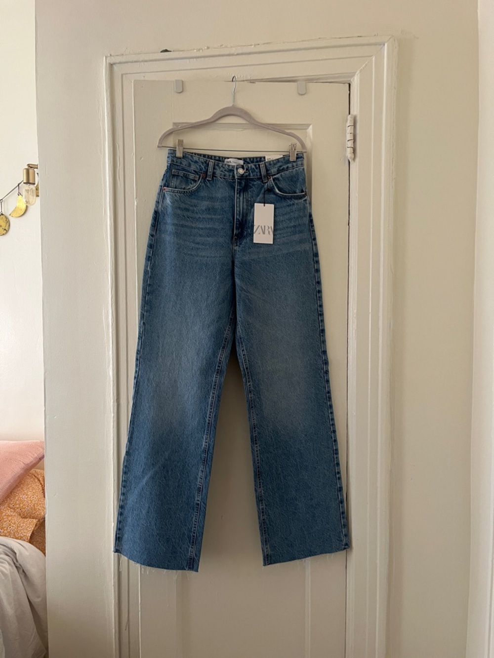 Zara Wide-Leg Jeans in Classic Blue